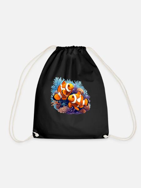 Clownfish Clownfische Clownfisch - Turnbeutel - Schwarz
