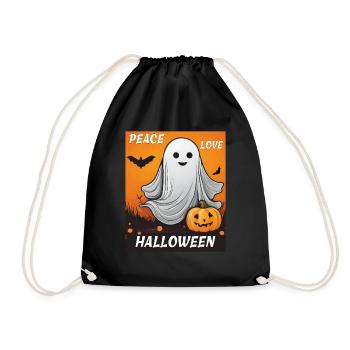 PAIX AMOUR HALLOWEEN - Sac de sport léger - noir - Devant