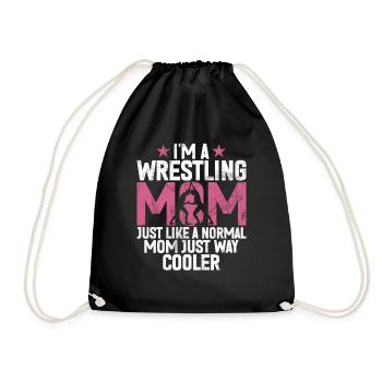 Lutte Maman Lutteuse Femmes Combattante - Sac de sport léger - noir - Devant