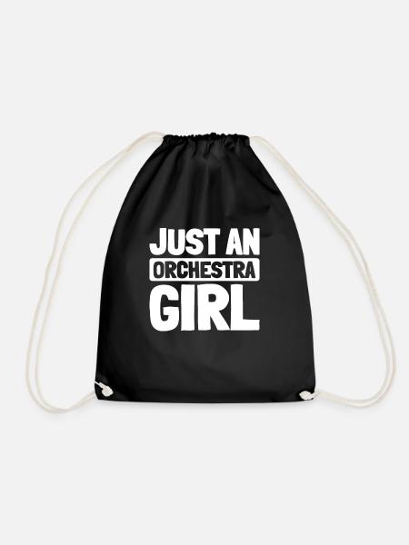 Orchester Just An Orchestra Girl - Turnbeutel - Schwarz