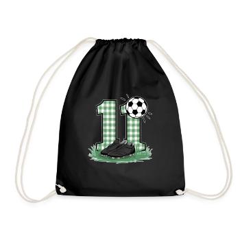 11e anniversaire 11 ans de football Joueur de football - Sac de sport léger - noir - Devant