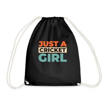 Cricket Just A Cricket Girl - Drawstring Bag - black - Front