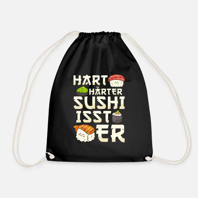 Sushi - Turnbeutel - Schwarz