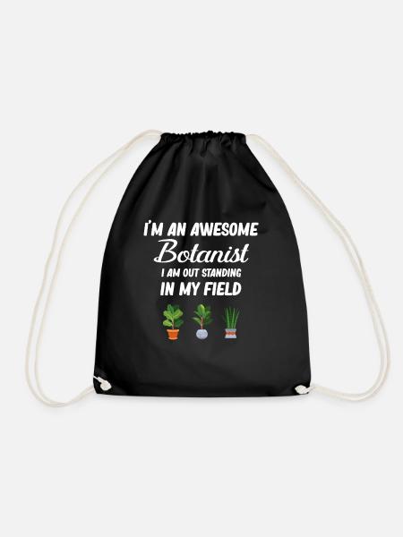 Je suis un grand botaniste. Je suis debout - Sac de sport léger - noir