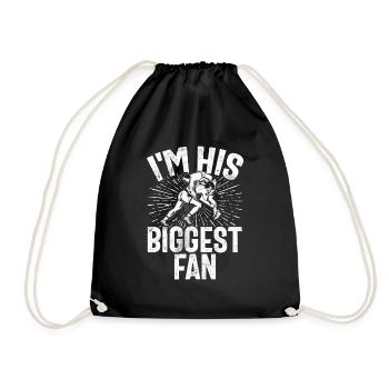 Kawaii Chibi Anime Girl Anime Merch Japanese - Drawstring Bag - black - Front