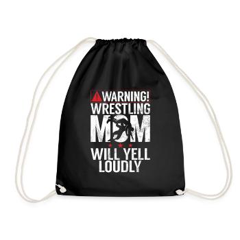Kawaii Chibi Anime Girl Anime Merch Japanese - Drawstring Bag - black - Front