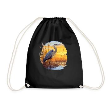 Héron Reiher - Sac de sport léger - noir - Devant