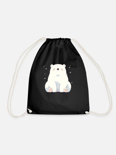 Polar Bear Eisbären Eisbär - Turnbeutel - Schwarz