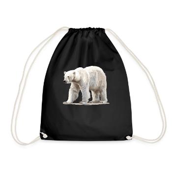 Polar Bear Eisbären Eisbär - Turnbeutel - Schwarz - Vorne