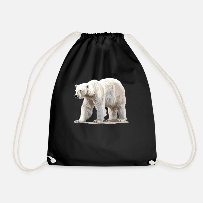 Polar Bear Eisbären Eisbär - Turnbeutel - Schwarz