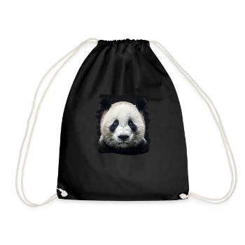 Giant Panda Große Pandas Großer Panda - Turnbeutel - Schwarz - Vorne