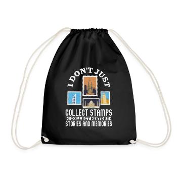 L’histoire dans mon album : L’histoire du philatélique - Sac de sport léger - noir - Devant