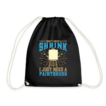 Artiste cool J’ai besoin d’un cadeau de peintre au pinceau - Sac de sport léger - noir - Devant