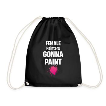 Painters Painting House Illustrators Designers - Drawstring Bag - black - Front