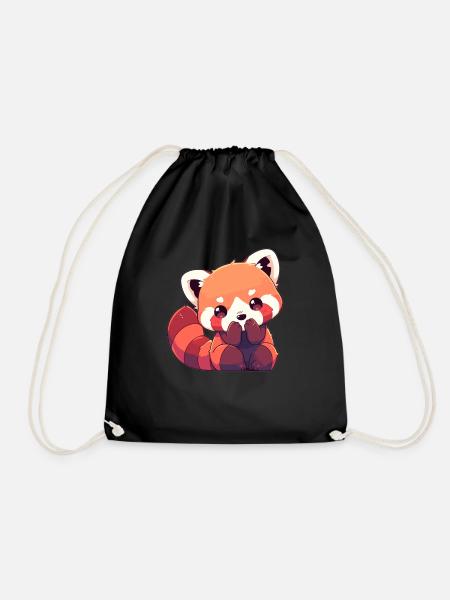 Red Panda Kleine Pandas Kleiner Roter Panda - Turnbeutel - Schwarz