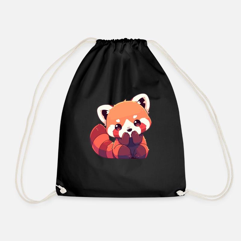 Red Panda Kleine Pandas Kleiner Roter Panda - Turnbeutel - Schwarz