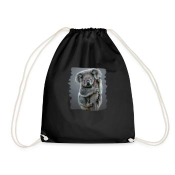 Koalas Koala - Drawstring Bag - black - Front