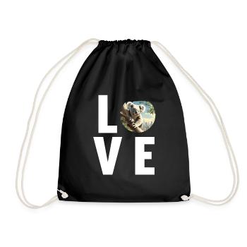 Koalas Koala - Drawstring Bag - black - Front