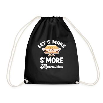 Let's Make S'mores Memories Glamping Adventures - Turnbeutel - Schwarz - Vorne