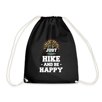 Il suffit de faire de la randonnée et d’être heureux - Sac de sport léger - noir - Devant