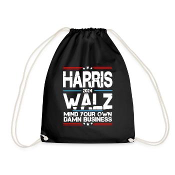 Tim Walz, vice-président Kamala Harris 2024 - Sac de sport léger - noir - Devant