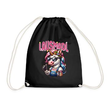 Tracht Damen Outfit Dirndl Ersatz Lausmadl - Drawstring Bag - black - Front