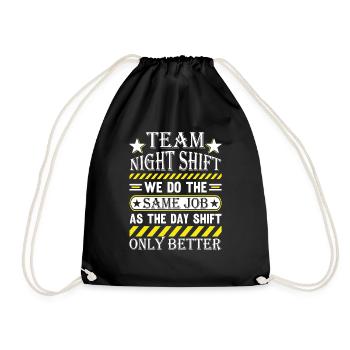 Nurse - Drawstring Bag - black - Front
