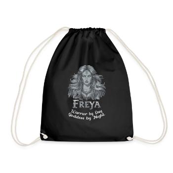 Freya Norse Mythology Art Inspired - Drawstring Bag - black - Front