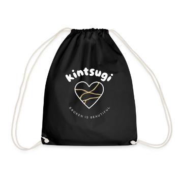 Embrassez l’imperfection avec Heart Kintsugi - Sac de sport léger - noir - Devant