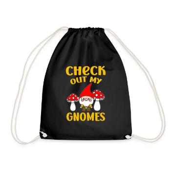 Découvrez mon jardinage amusant de gnomes - Sac de sport léger - noir - Devant