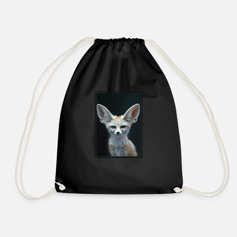 Fennec Renard Fenneks Fennek - Sac de sport léger - noir