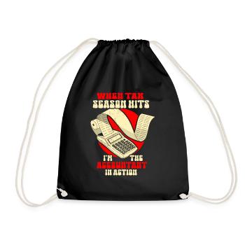 Accounting Secretary of Accountants Accounting - Drawstring Bag - black - Front
