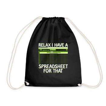 Accounting Secretary of Accountants Accounting - Drawstring Bag - black - Front