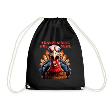 TRUTHAHN THANKSGIVING HAS COME - Turnbeutel - Schwarz - Vorne