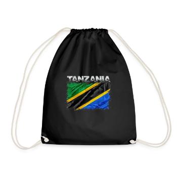 Tansania - Turnbeutel - Schwarz - Vorne
