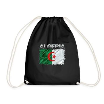 Algeria - Drawstring Bag - black - Front