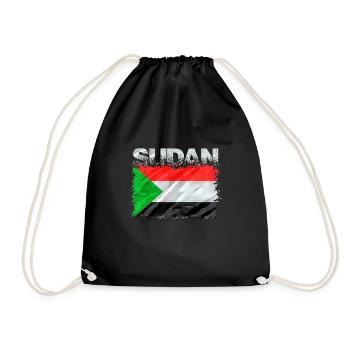 Sudan - Drawstring Bag - black - Front