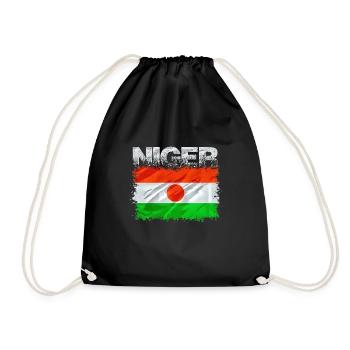 Niger - Turnbeutel - Schwarz - Vorne