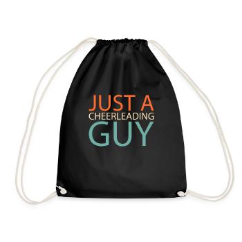 Cheerleader Cheerleading Just A Cheerleading Guy - Drawstring Bag - black - Front