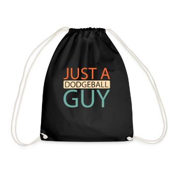 Völkerball : juste un gars de ballon chasseur - Sac de sport léger - noir - Devant
