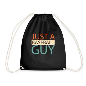 Le baseball juste un gars de baseball - Sac de sport léger - noir - Devant