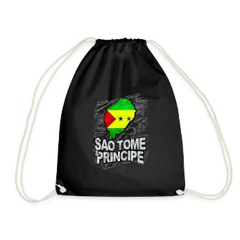 Sao Tome Príncipe - Sac de sport léger - noir - Devant