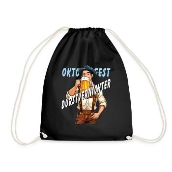 Bière MAN - Sac de sport léger - noir - Devant