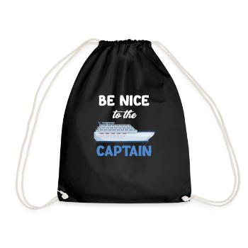 Soyez gentil avec le capitaine. Capitaine Cruise - Sac de sport léger - noir - Devant