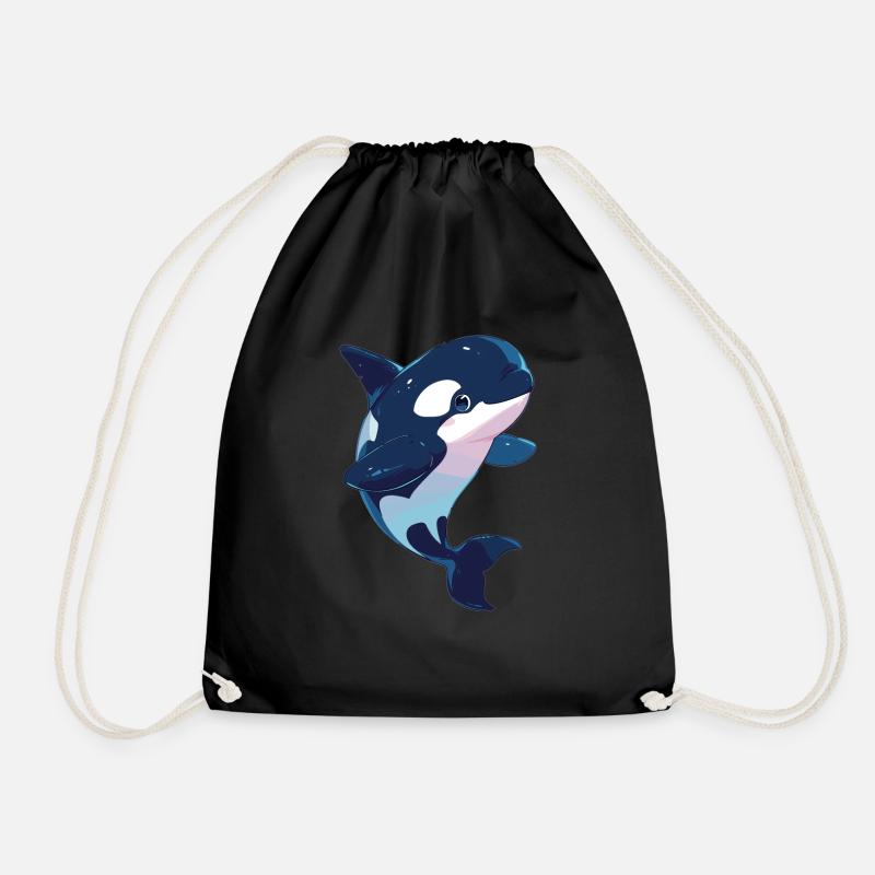 Orcas Orca - Turnbeutel - Schwarz