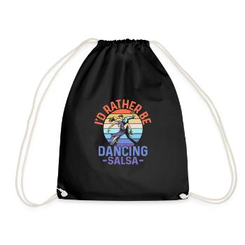 Je préfère danser la salsa salsa danse latin musi - Sac de sport léger - noir - Devant