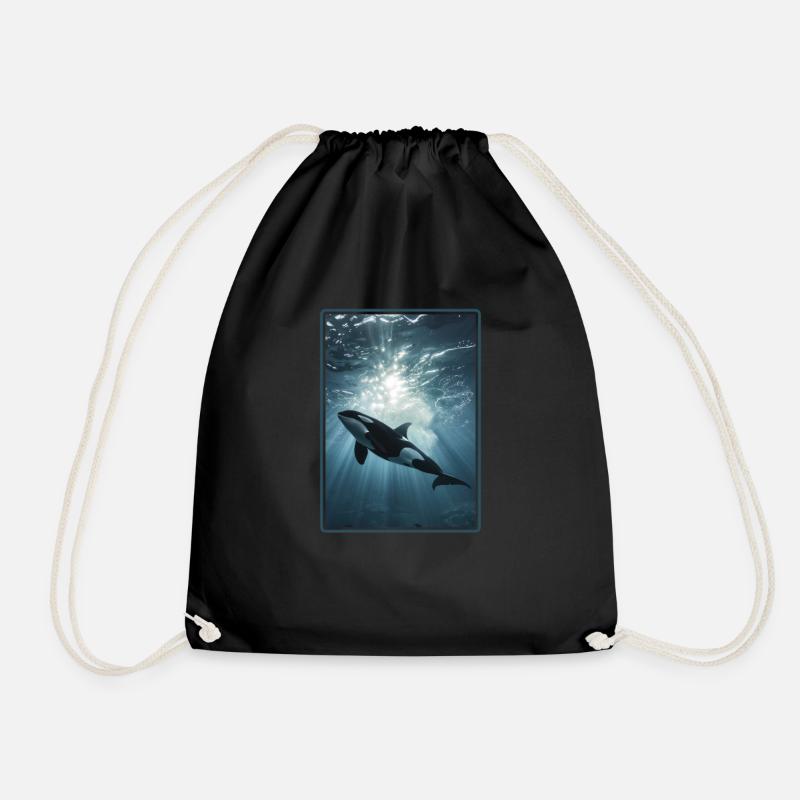 Orcas Orca - Turnbeutel - Schwarz