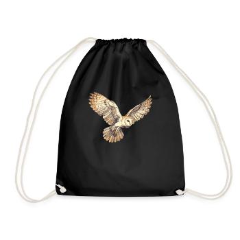 Effraie des clochers Schleiereulen Schleiereule - Sac de sport léger - noir - Devant