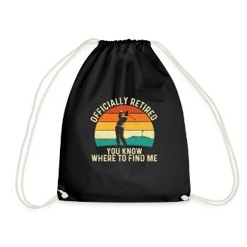 Officiellement retraité - Golf Lover Golfer Putter - Sac de sport léger - noir - Devant