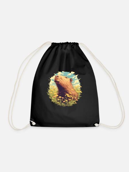 Capybaras Capybara - Turnbeutel - Schwarz